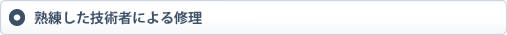 熟練した技術者による修理